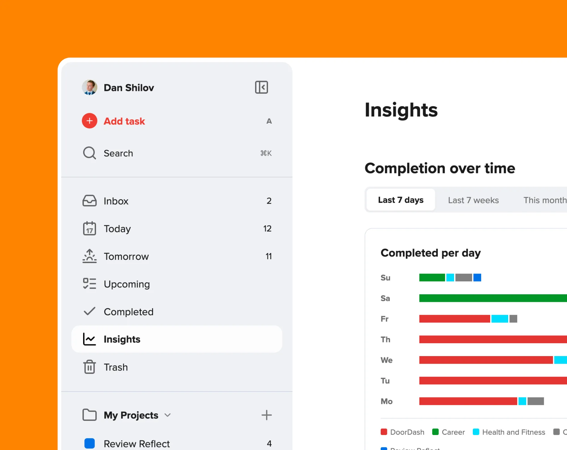 Task Flow—iOS to-do app screenshot